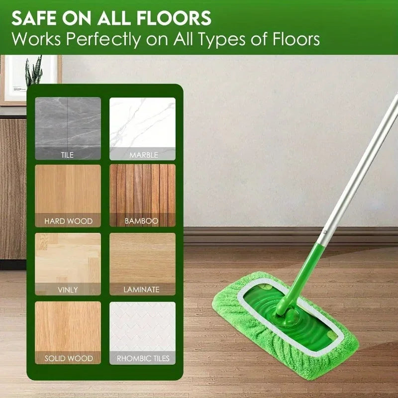 Lot de 4 housses microfibres lavables pour balai serpillière
