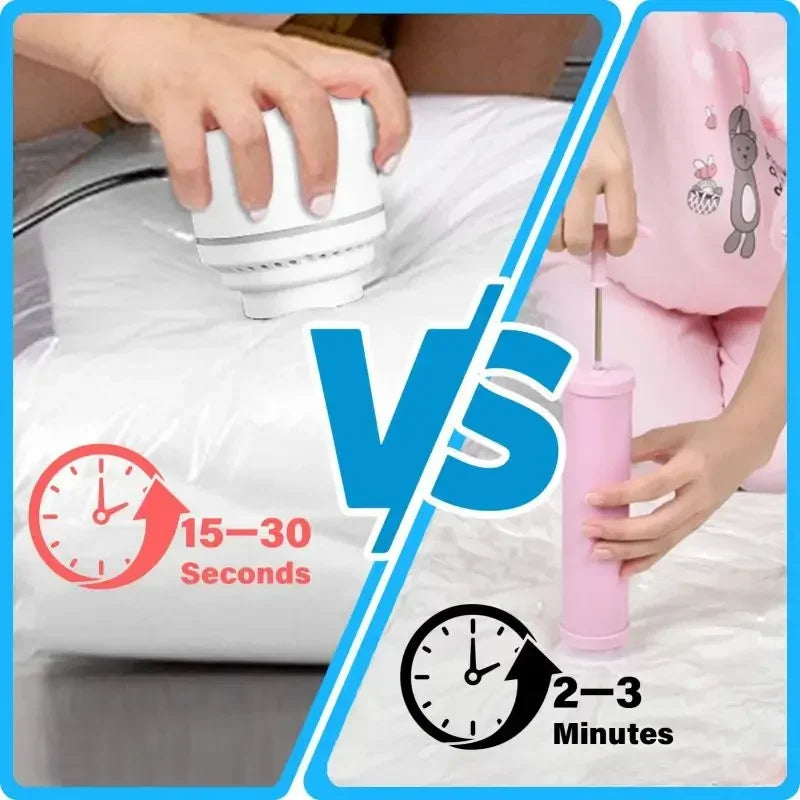 Sacs de rangement sous vide pour vêtements avec pompe