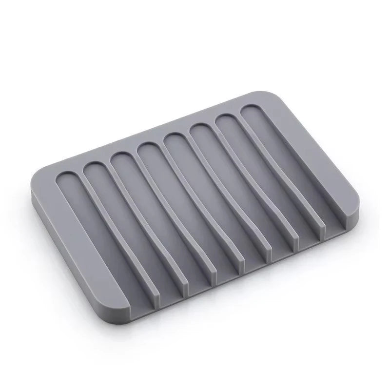 Porte-savon égouttoir en silicone antidérapant