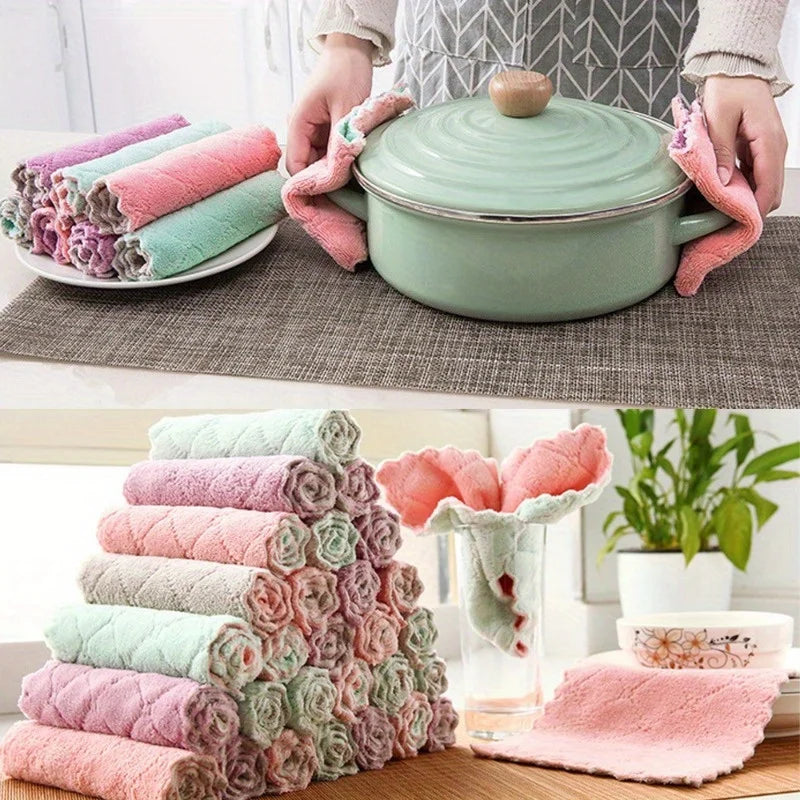 Chiffons multi-usages absorbants – Lot de 10