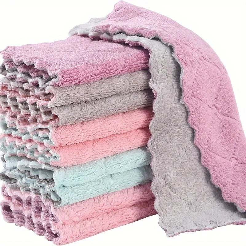 Chiffons multi-usages absorbants – Lot de 10