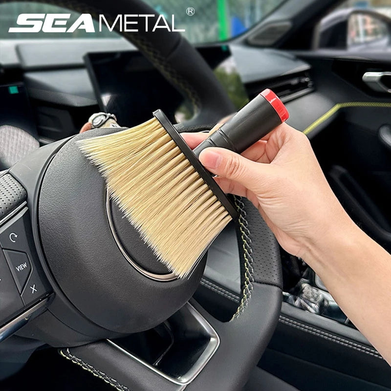 Brosse de nettoyage pour intérieur de voiture et aérateurs