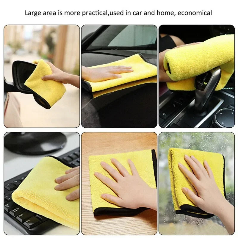 Chiffons microfibres pour lavage et séchage de voiture
