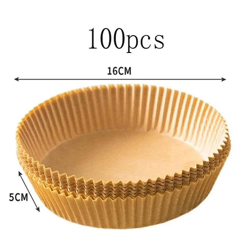 Papier cuisson jetable pour Air Fryer – 50 ou 100 pièces