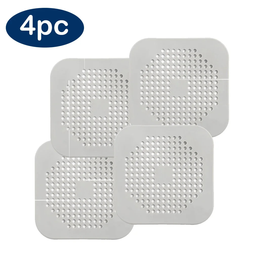 Filtre attrape-cheveux en silicone pour douche et lavabo