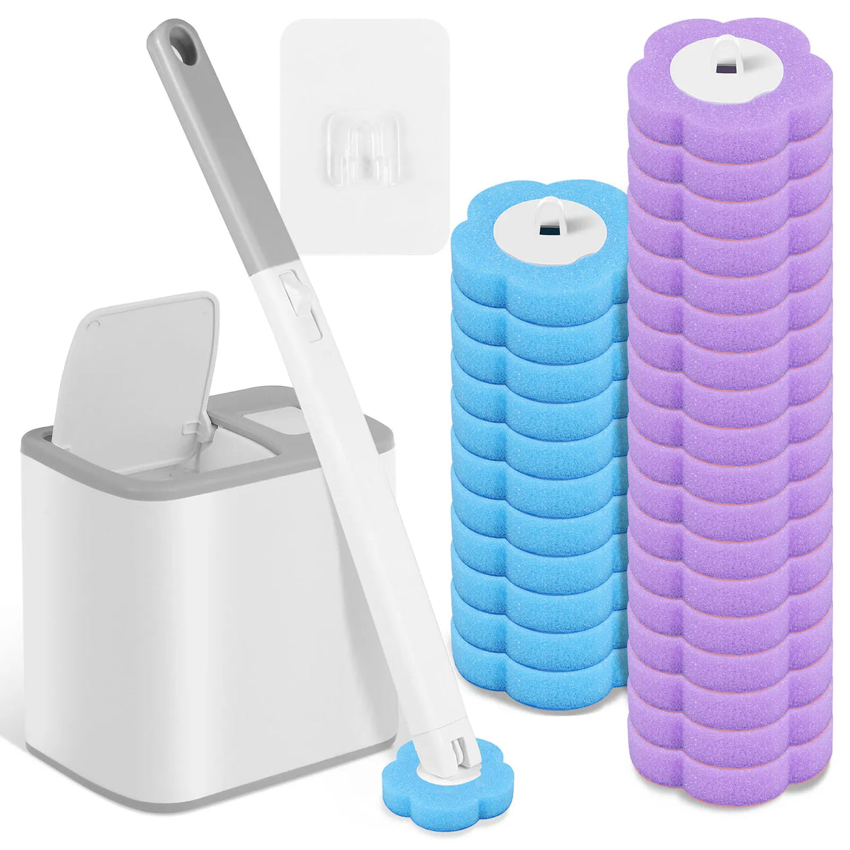Recharges jetables pour brosse WC – 18 à 72 pièces