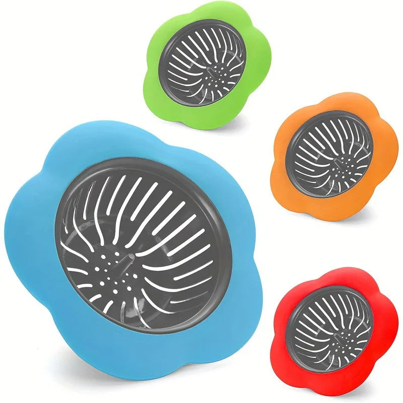 Lot de 2 filtres anti-déchets en silicone pour évier