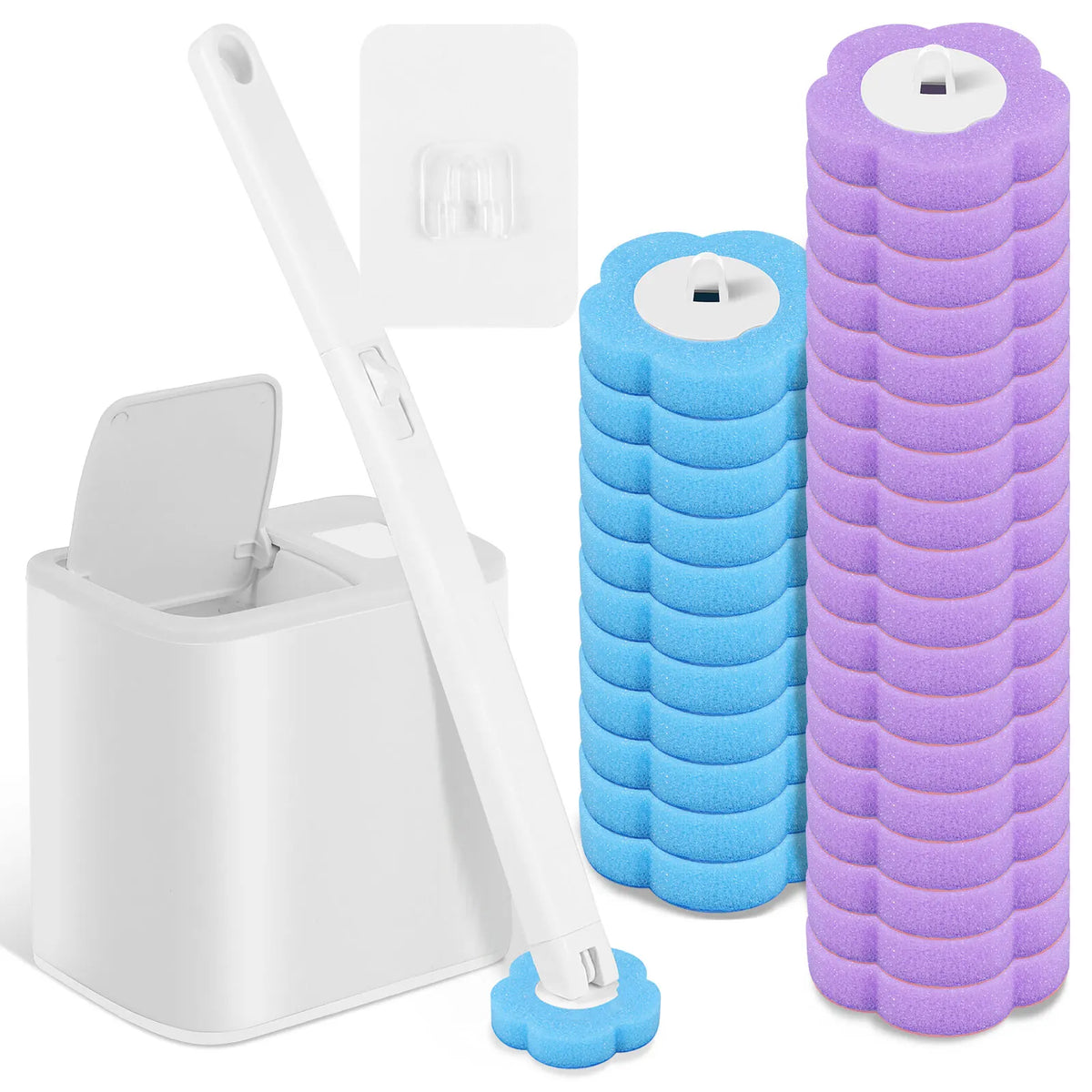 Recharges jetables pour brosse WC – 18 à 72 pièces