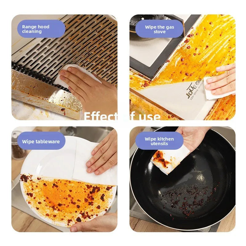 Lingettes nettoyantes cuisine anti-graisse – 80 ou 160 feuilles