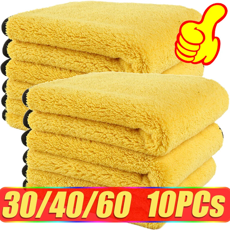Chiffons microfibres pour lavage et séchage de voiture