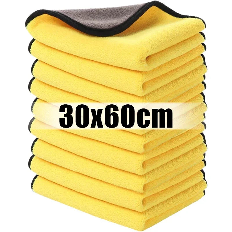 Chiffons microfibres pour lavage et séchage de voiture