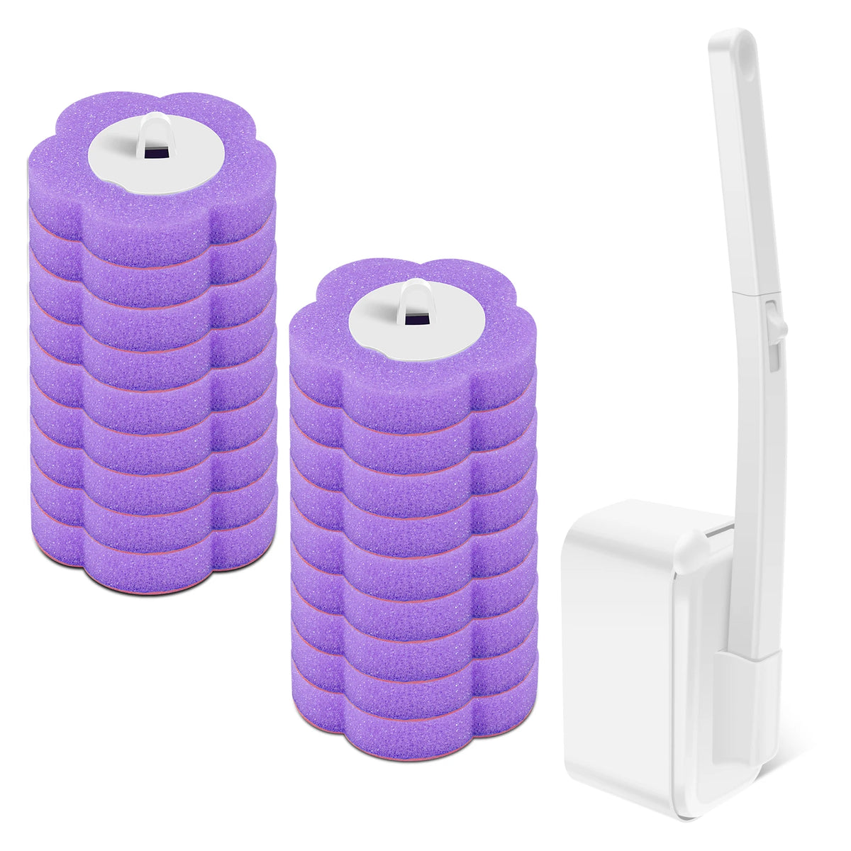 Recharges jetables pour brosse WC – 18 à 72 pièces