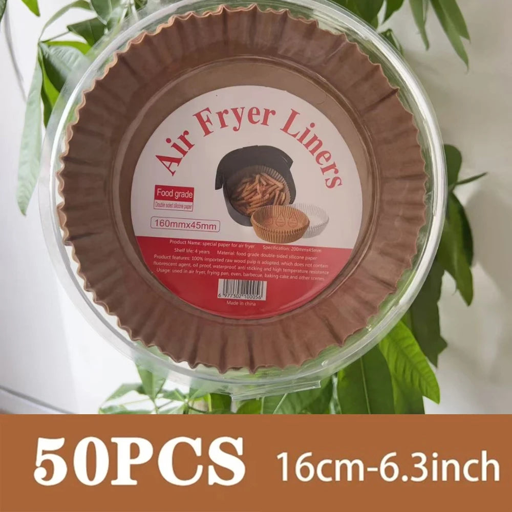 Papier cuisson jetable pour Air Fryer – 50 ou 100 pièces