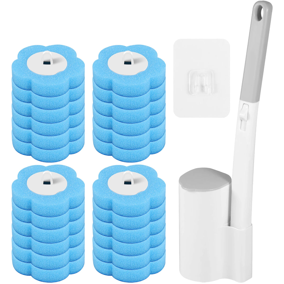 Recharges jetables pour brosse WC – 18 à 72 pièces