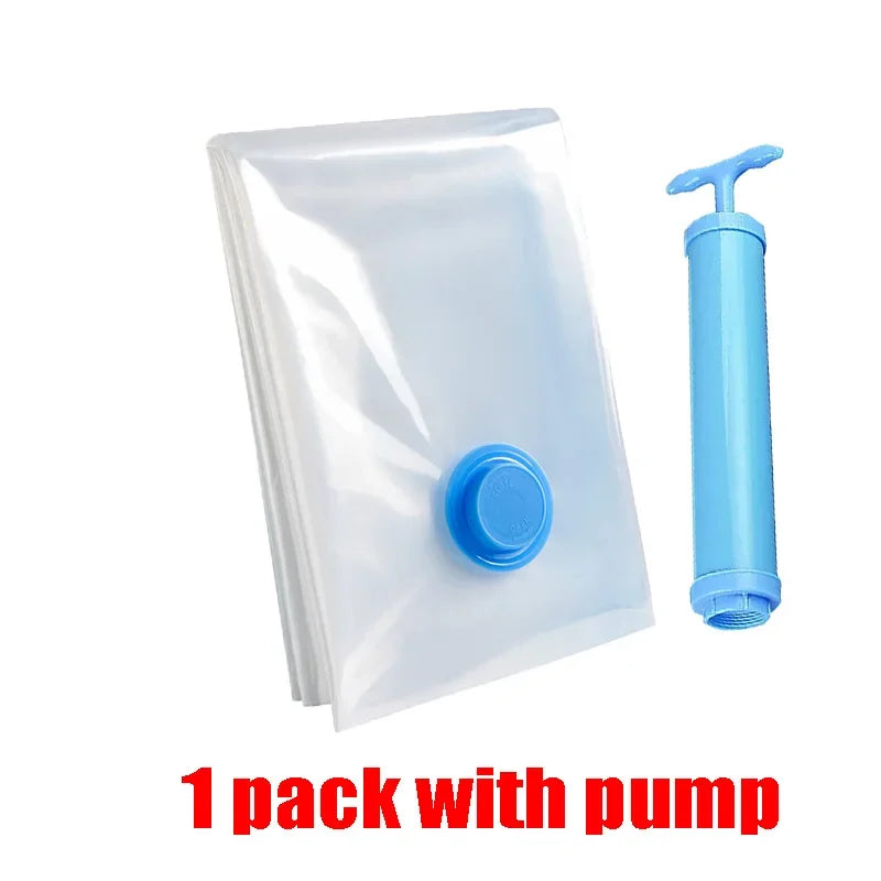 Sacs de rangement sous vide pour vêtements avec pompe