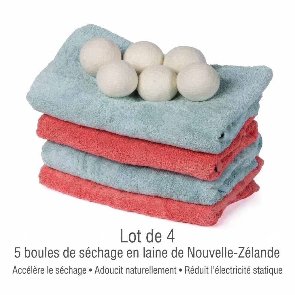 Balles de séchage réutilisables en laine – photo 4