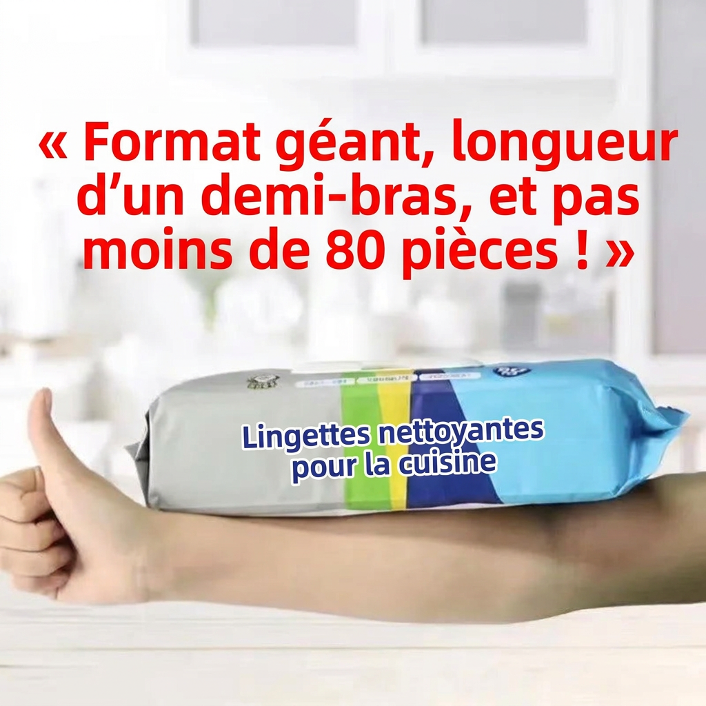 Lingettes nettoyantes cuisine anti-graisse – photo 4