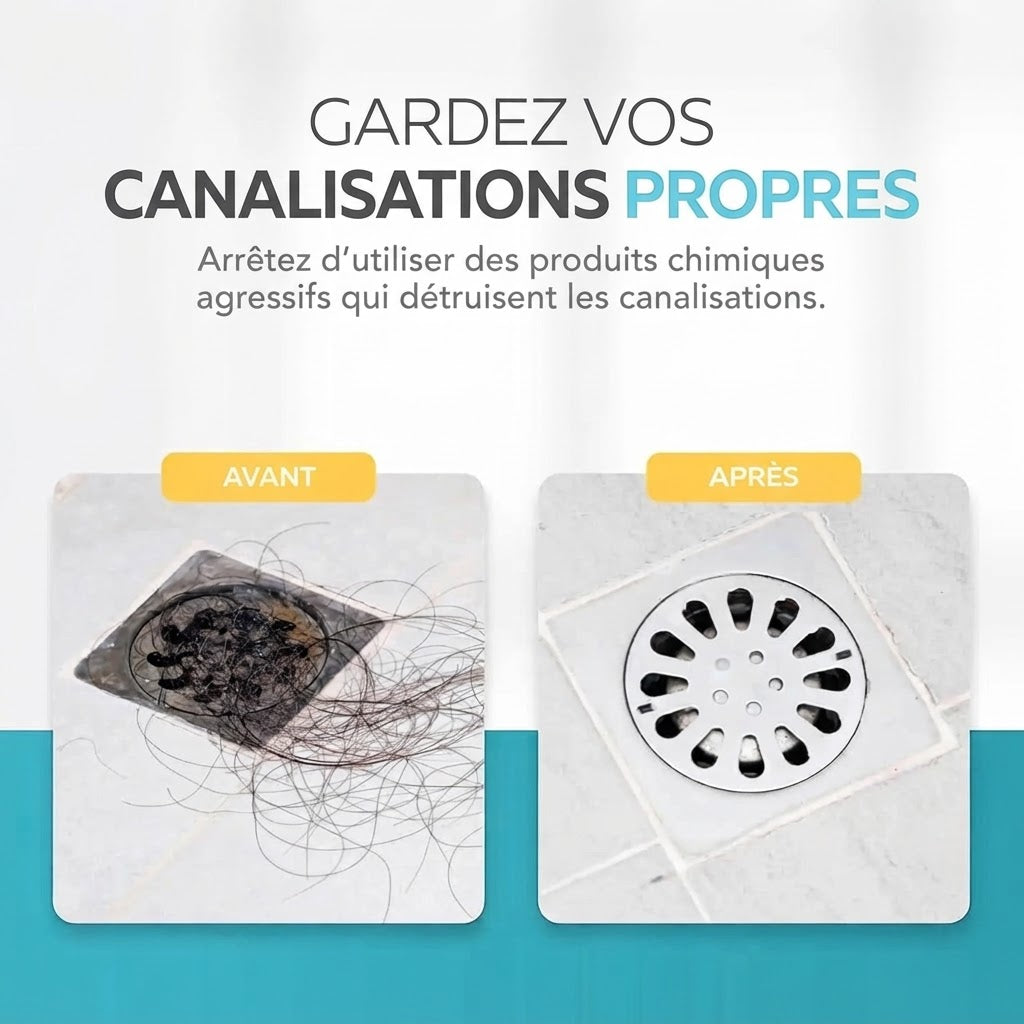 Filtres jetables attrape-cheveux pour douche – 10 à 100 pièces