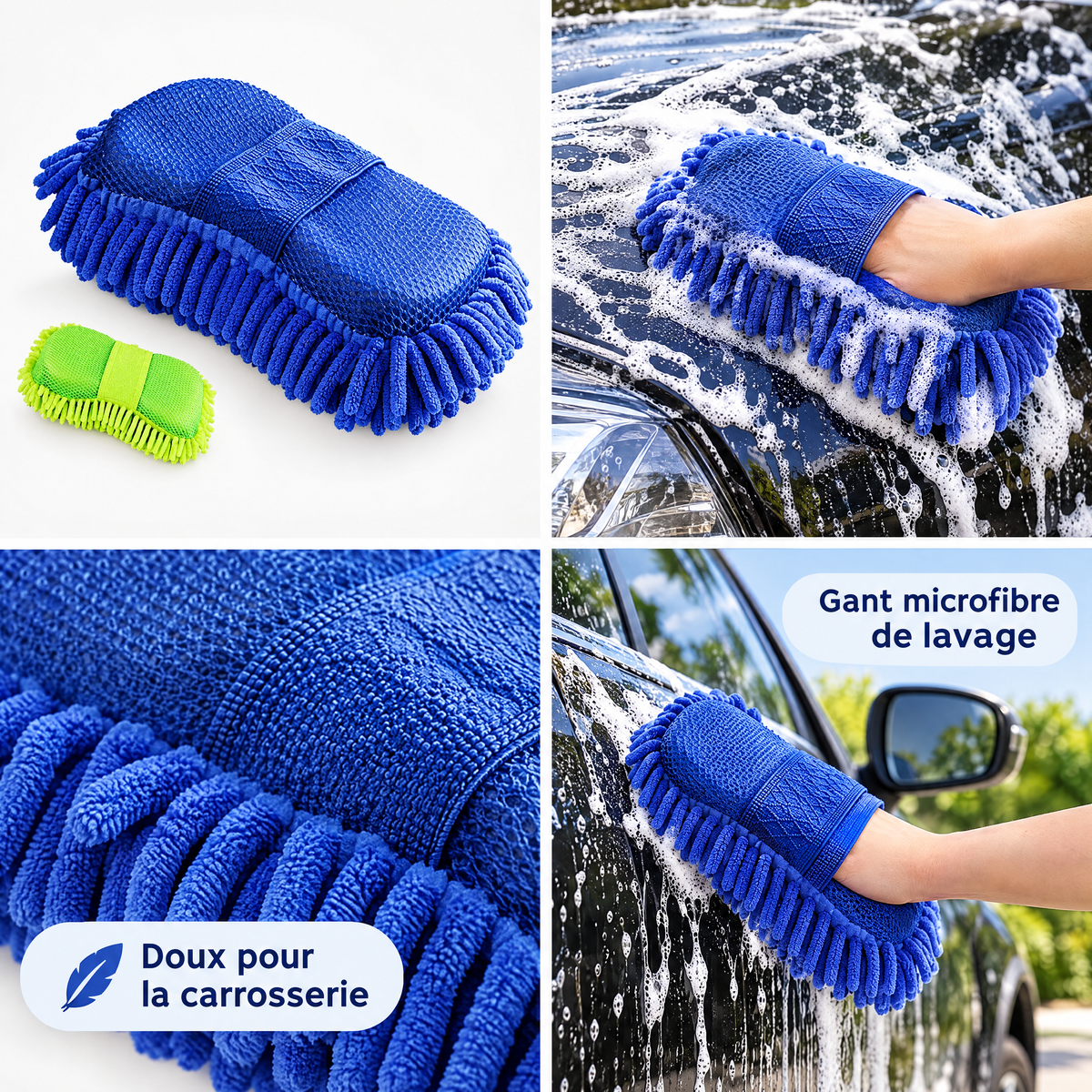 Gant microfibre de lavage pour voiture – visuel 1