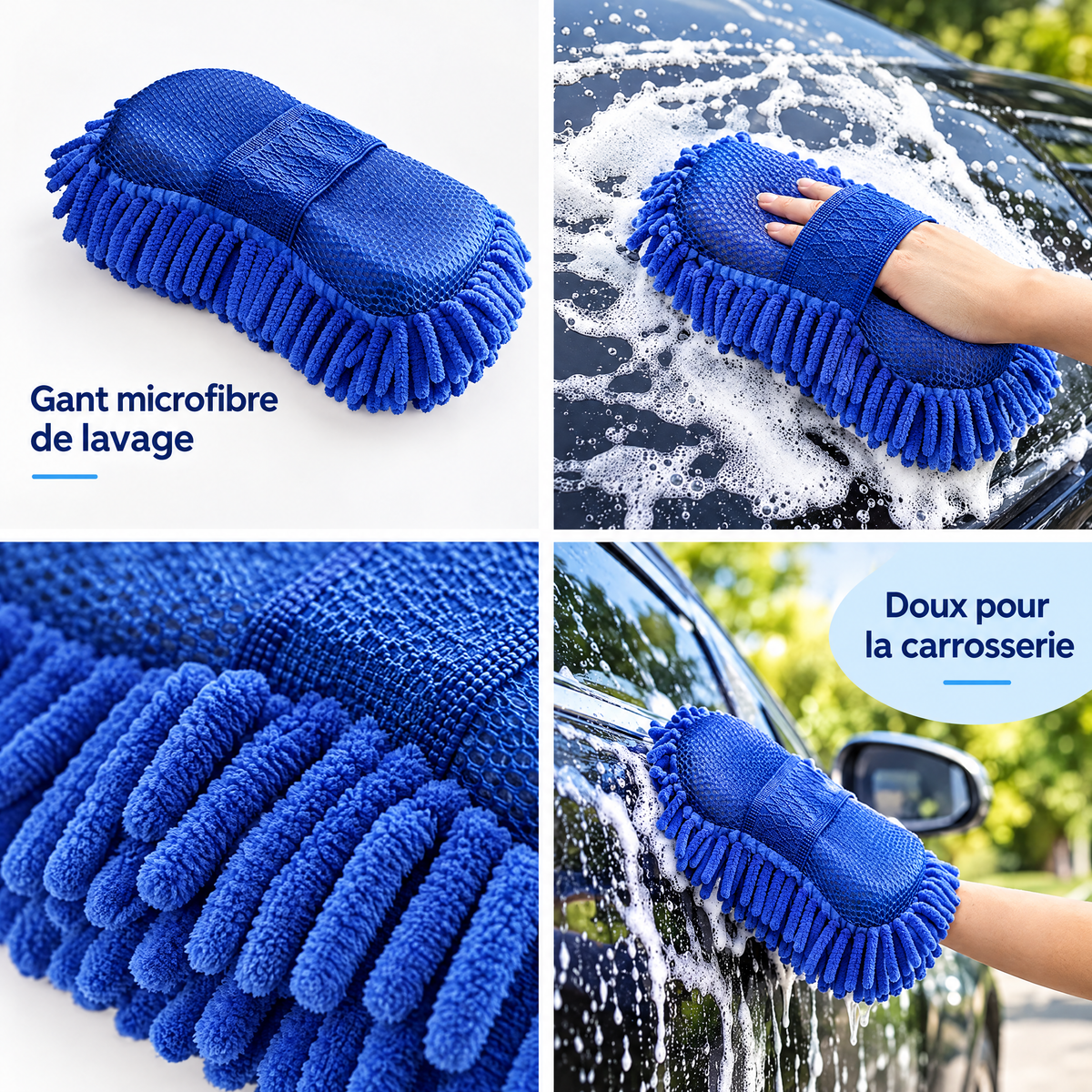 Gant microfibre de lavage pour voiture – visuel 2