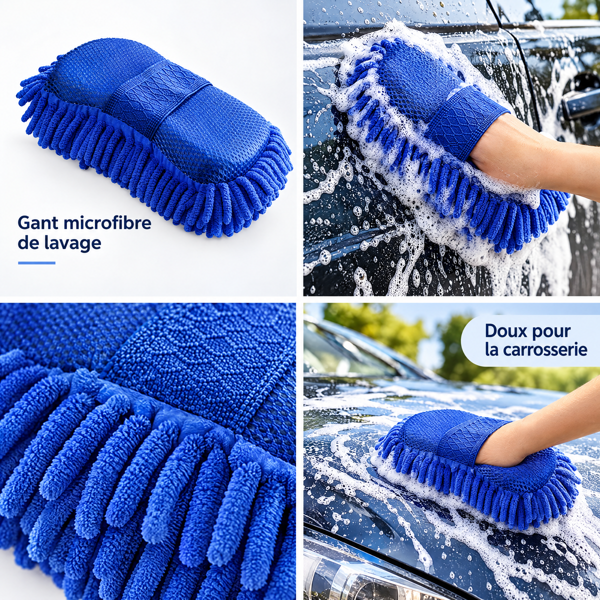 Gant microfibre de lavage pour voiture – visuel 3