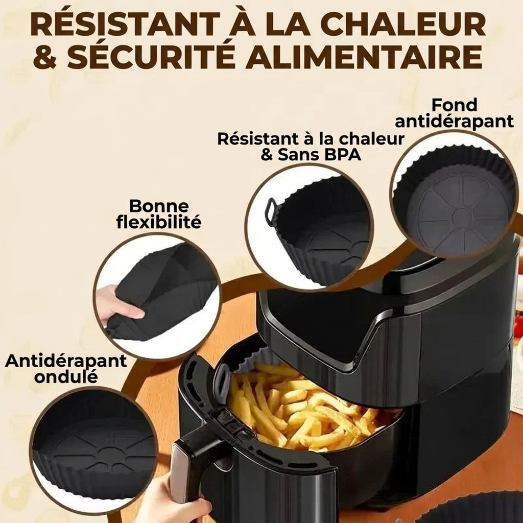 Panier silicone réutilisable Air Fryer – photo 3